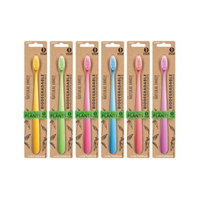 The Natural Family Co. Bio Toothbrush Neon (Single) - Colour selected at random